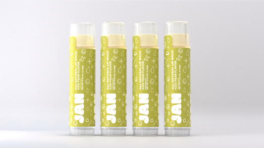 4 Pack Organic & Vegan Lip Balm (Iced Pear)